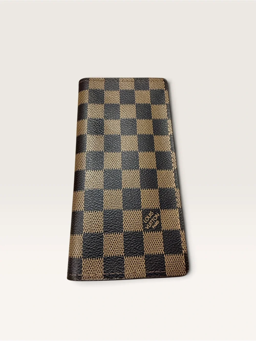 NWOT Source Unknown Brown Checkered Long Bifold Wallet